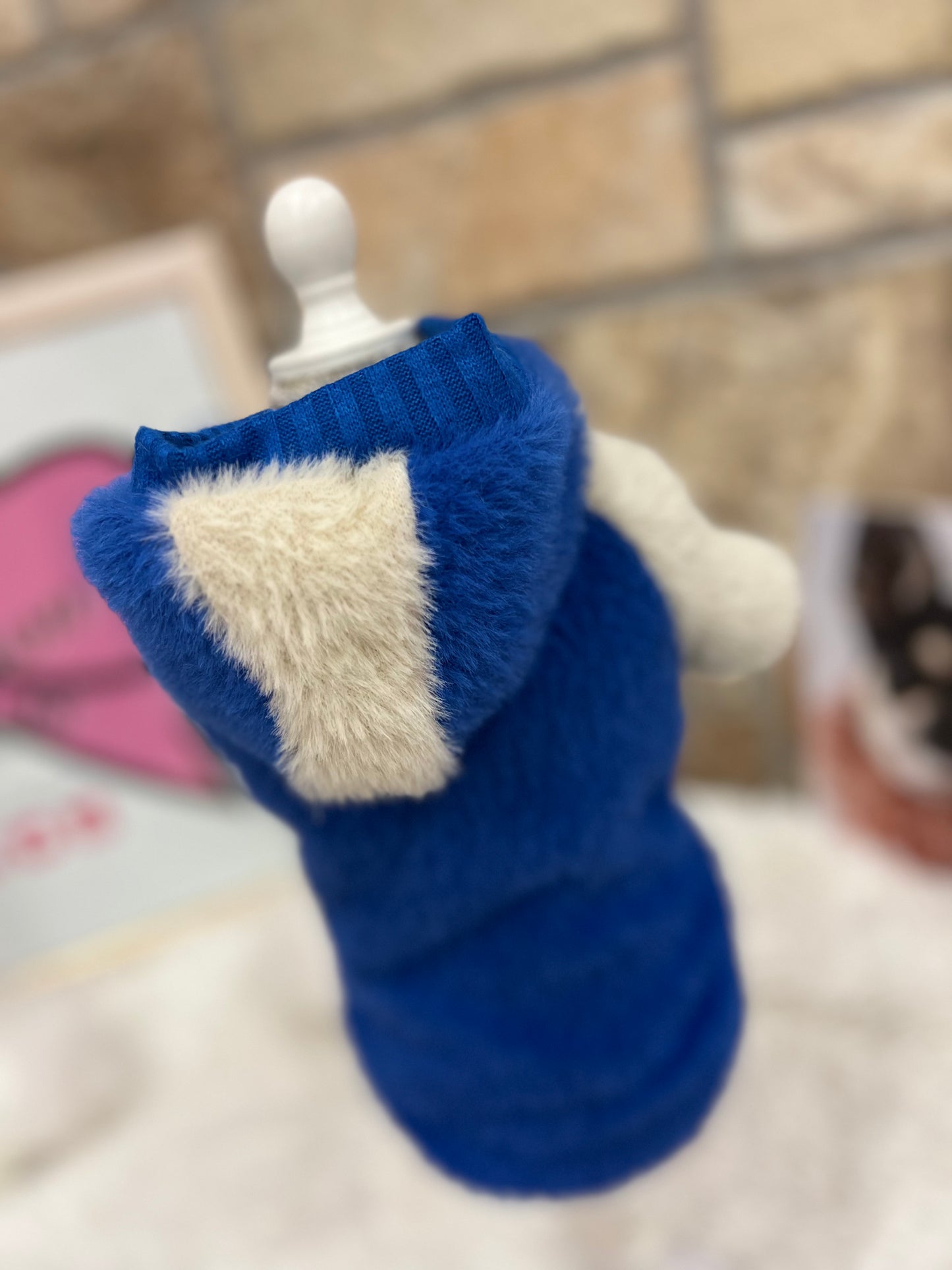 Felpa FurFur cappuccio Blu Royal